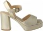 Unisa Odran sandalette van leer met metallic finish - Thumbnail 11