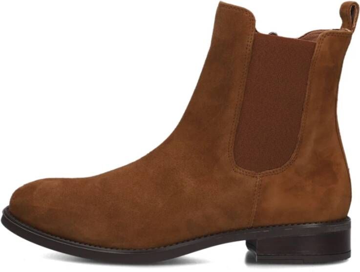 Unisa Suède Chelsea Boots Barty Brown Dames