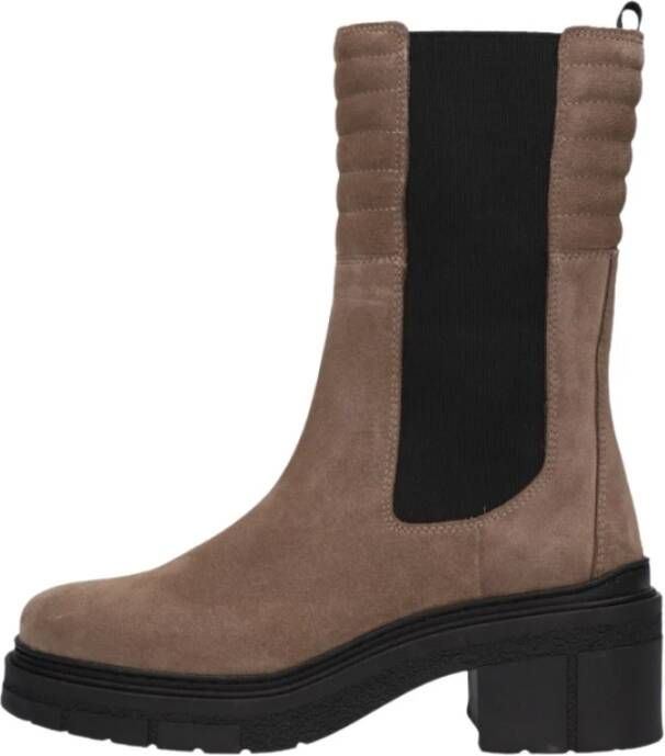 Unisa Taupe Chelsea Boots Jina Brown Dames