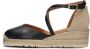 UNISA Espadrilles Dames Caude Maat: 41 Materiaal: Leer Kleur: Zwart - Thumbnail 2