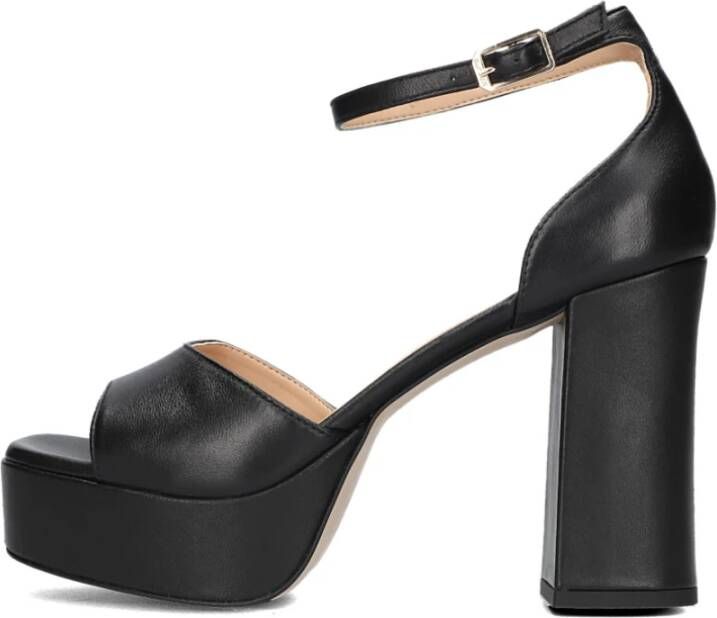 Unisa Zwarte Plateau Sandaal Onoa Black Dames