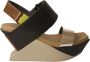 United Nude Bronze Sleehak Sandaal Vrouw Leer Black Dames - Thumbnail 1