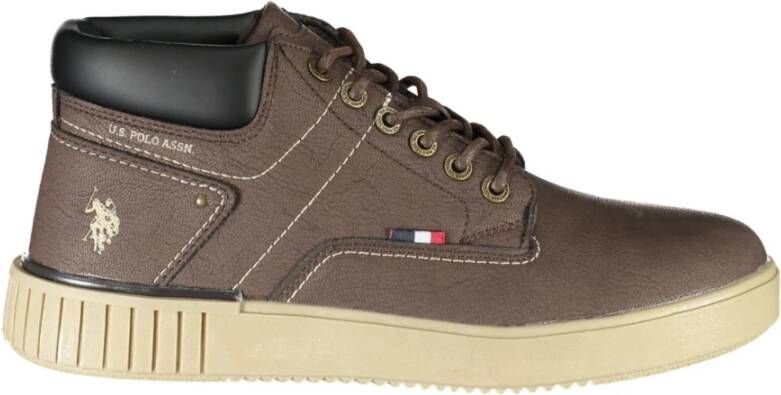 U.s. Polo Assn. Bruine Herenlaars met Contrastdetails Brown Heren