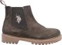 U.s. Polo Assn. Donkerbruine Laarzen | Stijlvolle Enkellaarzen Brown Heren - Thumbnail 1