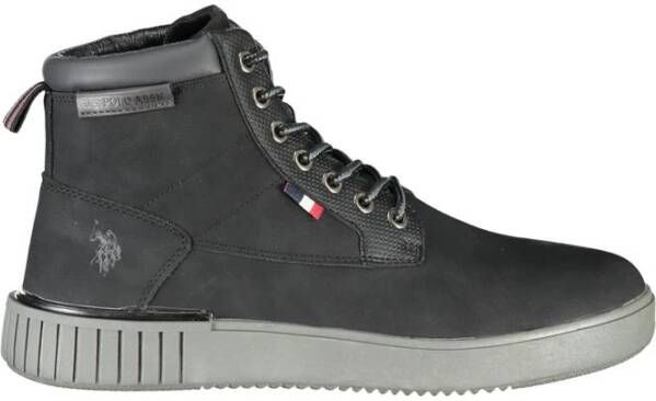 U.s. Polo Assn. Elegante Enkellaarsjes met Veters Black Heren