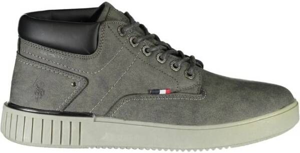 U.s. Polo Assn. Elegante grijze veterschoenen met contrastdetails Gray