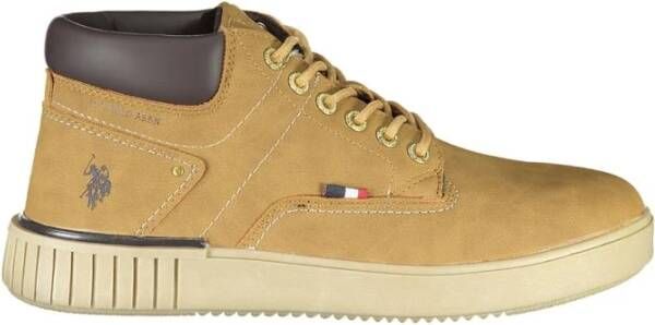 U.s. Polo Assn. Elegante Veterschoenen met Contrastdetails Brown Heren