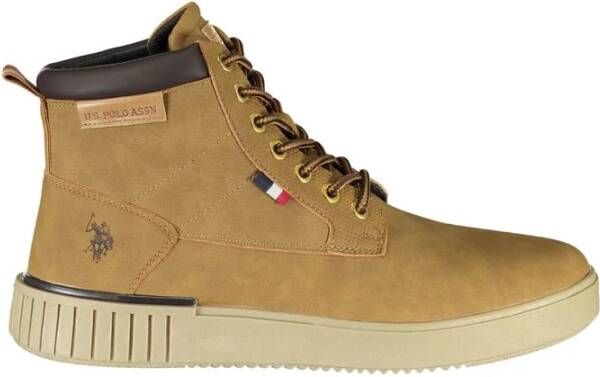 U.s. Polo Assn. Elegante Veterschoenen met Logo-Detail Brown Heren