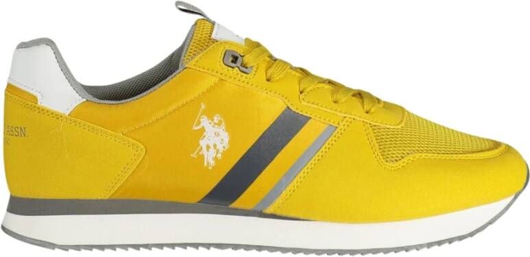 U.s. Polo Assn. Gele Radiant Sports Sneakers met Contrasterende Details Yellow Heren