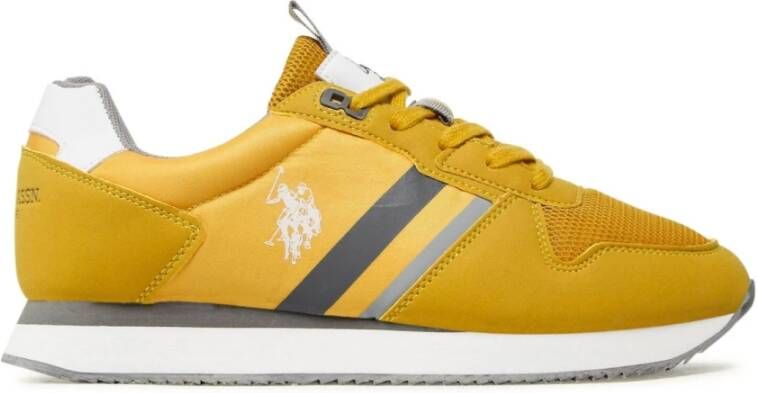 U.s. Polo Assn. Gele Sneakers Textiel Suede PU Yellow Heren