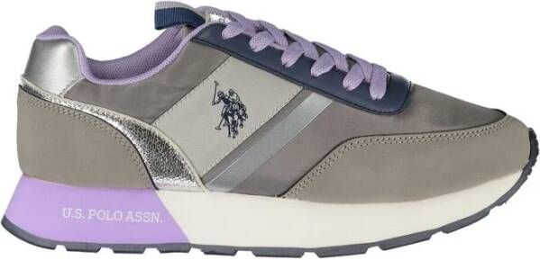 U.s. Polo Assn. Grijze Polyester Damessneakers Gray Dames