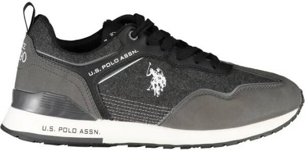 U.s. Polo Assn. Grijze Sportschoenen met Levendige Details Gray Heren