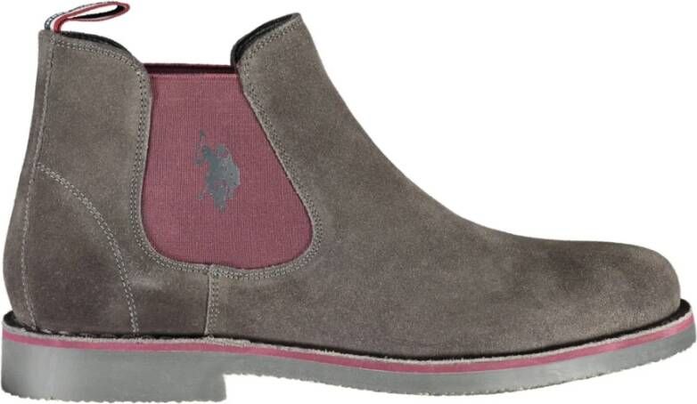 U.s. Polo Assn. Heren Grijs Elastische Chelsea Laarzen Gray Heren