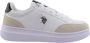 U.s. Polo Assn. Monochrome Casual Sneakers White Heren - Thumbnail 1