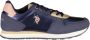 U.s. Polo Assn. Stijlvolle Blauwe Vetersneakers met Contrastdetails Blue Dames - Thumbnail 14