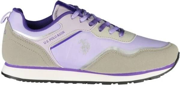 U.s. Polo Assn. Paarse Sportschoen met Contrastdetails Purple Dames