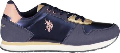 U.s. Polo Assn. Polyester Sneaker met Contrastdetails voor Vrouwen Blue Dames