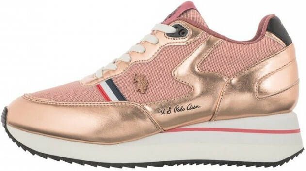 US Polo Scarpe sneakers running Livy in ecopelle mesh Ds21Up01 Roze Dames