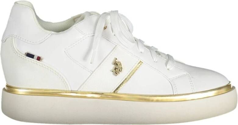 U.s. Polo Assn. Witte Veterschoenen met Logodetail White Dames