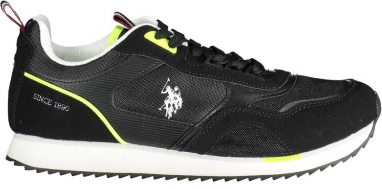 U.s. Polo Assn. Zilveren Lace-Up Sports Sneakers met Logo Detail Gray Dames