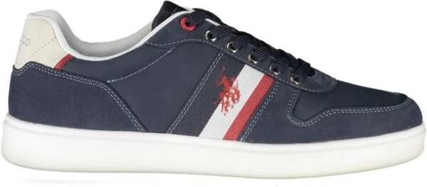 U.s. Polo Assn. Sportieve Vetersneakers met Contrastdetails Blue Heren