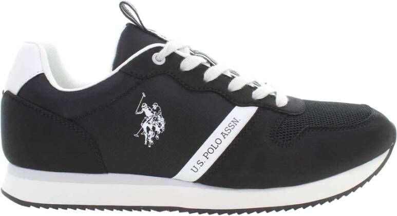 US Polo Assn U.S. POLO ASSN. Nobil 004 Heren Sneakers Schoenen Zwart BLK002