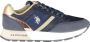 U.s. Polo Assn. Stijlvolle blauwe sportsneakers met dynamische contrastdetails Blue - Thumbnail 2