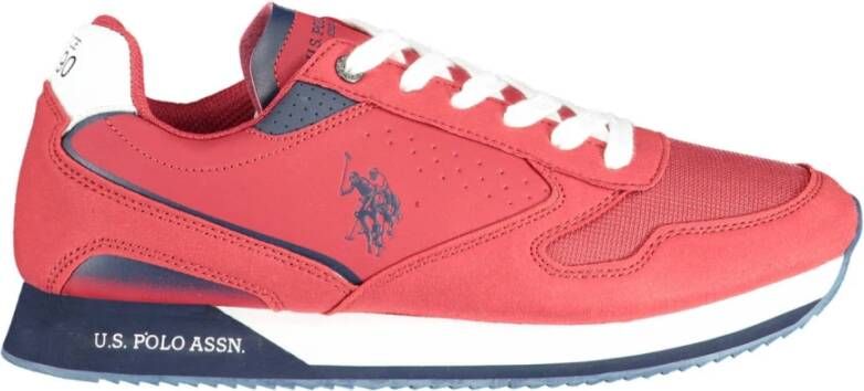 U.s. Polo Assn. Stijlvolle Heren Sneakers Aanbieding Red Heren