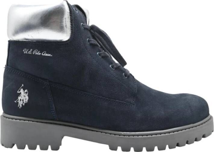 U.s. Polo Assn. Stijlvolle Veterschoenen Blue Dames