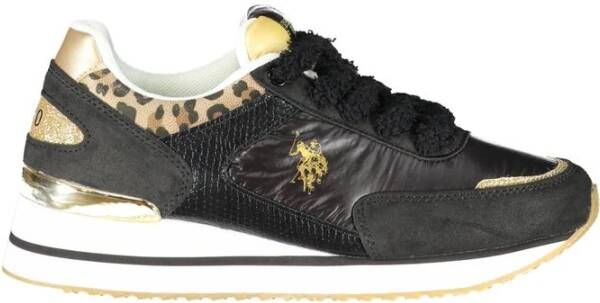 U.s. Polo Assn. Zwarte Polyester Damessneakers Black Dames