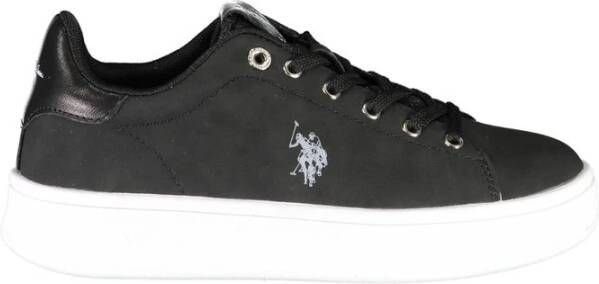 U.s. Polo Assn. Zwarte polyester damessneakers Black Dames