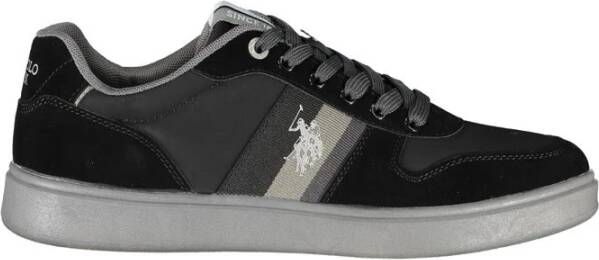 U.s. Polo Assn. Zwarte Polyethyleen Heren Sneaker Black Heren