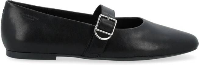 Vagabond Shoemakers Vierkante neus ballerina met bandje Black Dames