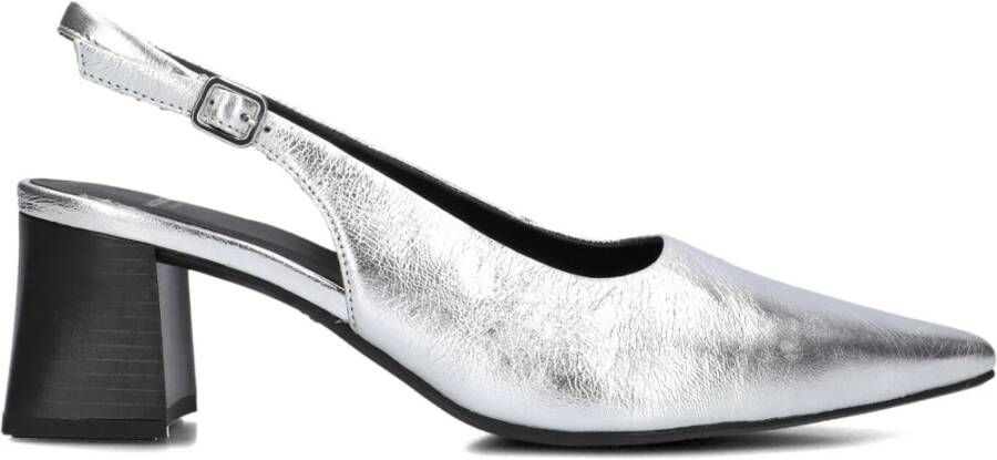 Vagabond Shoemakers Zilveren Slingback Hakken Altea 5740 Gray Dames