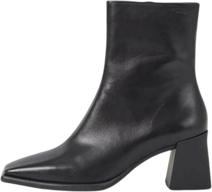 Vagabond Shoemakers Zwarte Hedda Laarzen Vierkante Neus Blokhak Black Dames