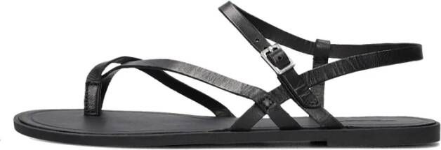 Vagabond Shoemakers Zwarte leren kruisband sandalen Black Dames