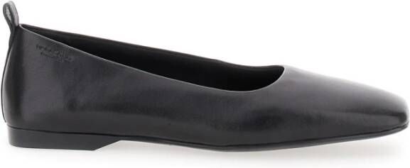 Vagabond Shoemakers Zwarte Leren Platte Schoenen Delia Black Dames