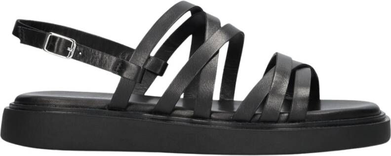 Vagabond Shoemakers Zwarte Leren Sandalen Connie 501 Black Dames