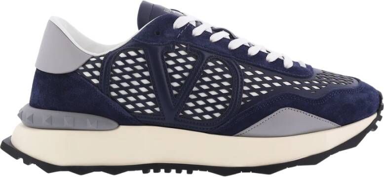 Valentino Blauw Grijs NetRunner Sneaker Blue Heren