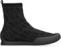 Valentino Cityshore High-top stoffen sneakers Black Heren - Thumbnail 1