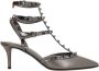 Valentino Garavani Antraciet hiel slingback met studs Gray Dames - Thumbnail 1