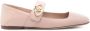 Valentino Garavani Ballerina VLogo Beige Schoenen Pink Dames - Thumbnail 1