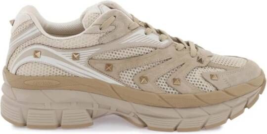 Valentino Garavani Beige Modieuze Sneakers voor Vrouwen Beige Heren