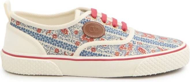 Valentino Garavani Beige Nojoke Sneakers met Logo Detail Multicolor Heren