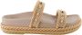 Valentino Garavani Beige Rockstud Platform Sandalen Beige Dames - Thumbnail 1