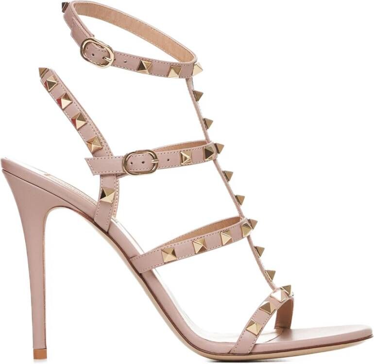 Valentino Garavani Blush Pink Rockstud High Heel Sandalen Pink Dames