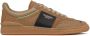 Valentino Garavani Bruine Calf Leren Rockstud Sneakers Brown Heren - Thumbnail 1