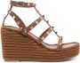 Valentino Garavani Bruine platte schoenen Elegante stijl Brown Dames - Thumbnail 1