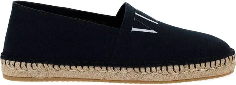 Valentino Garavani Canvas Logo Espadrillas Black Heren