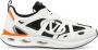 Valentino Garavani Casual Jog Logo Sneakers Orange Blue White Heren - Thumbnail 1